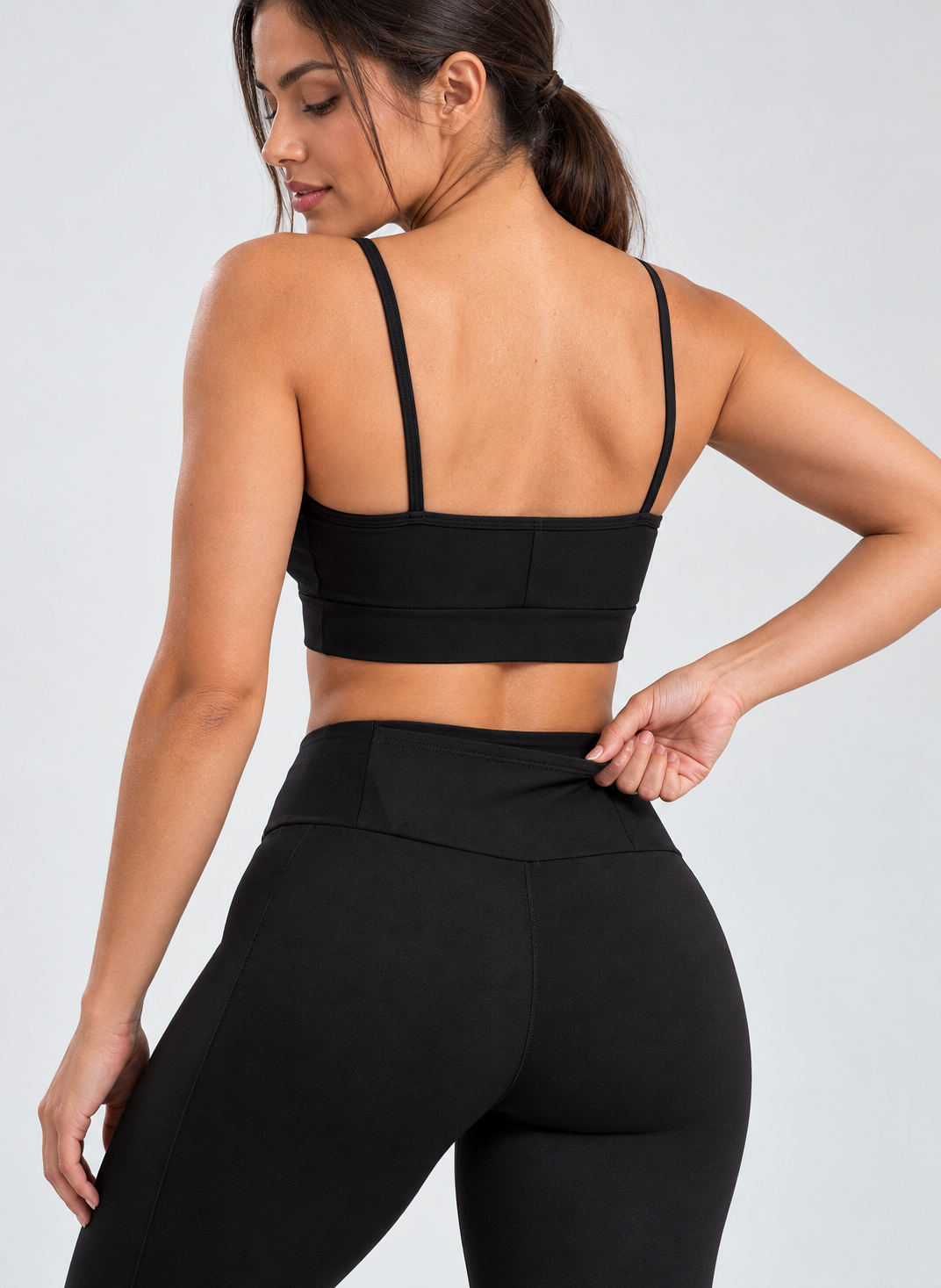 Detalhe de acabamento do Conjunto Fitness Essentials