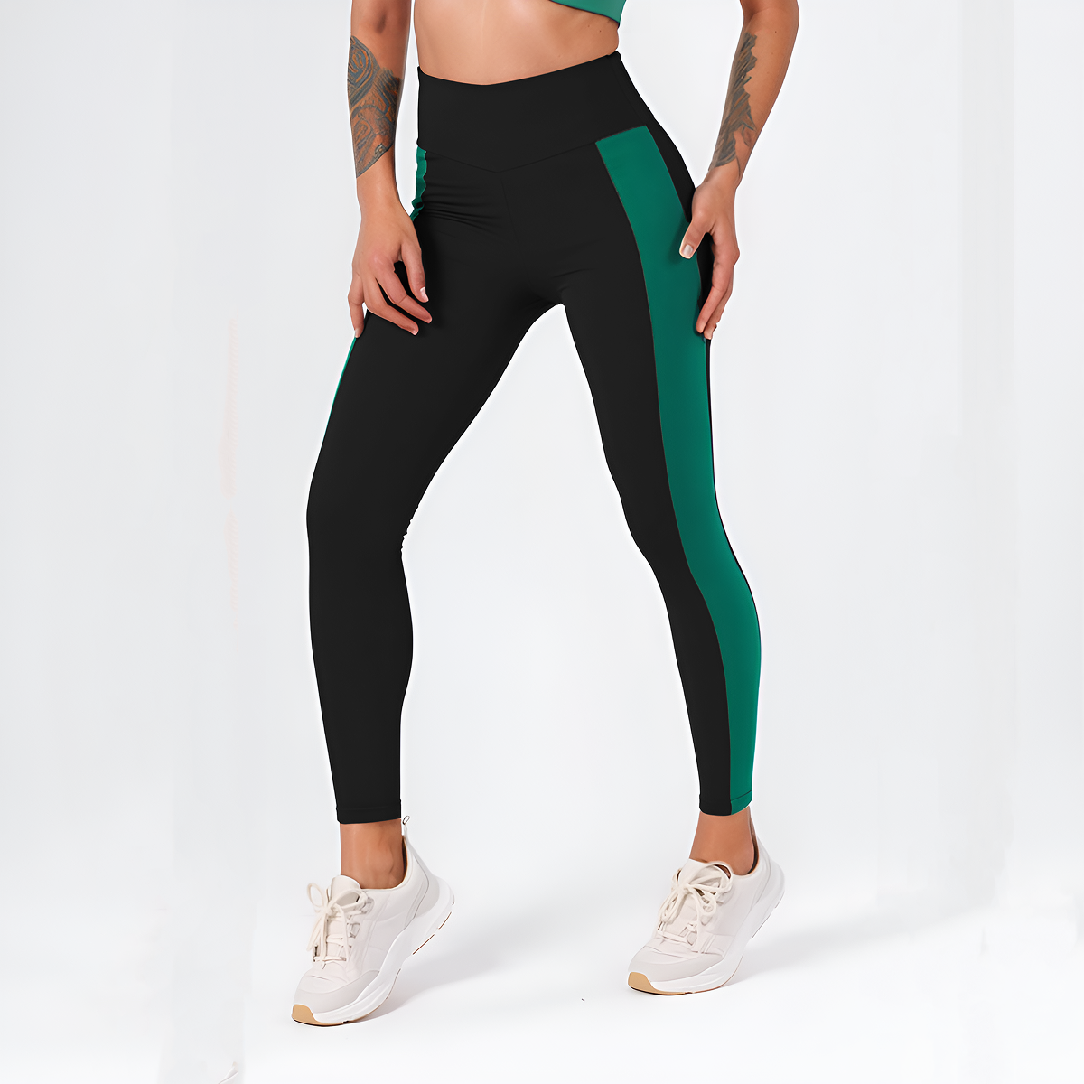Detalhe de acabamento do Legging Fitness Reflexo