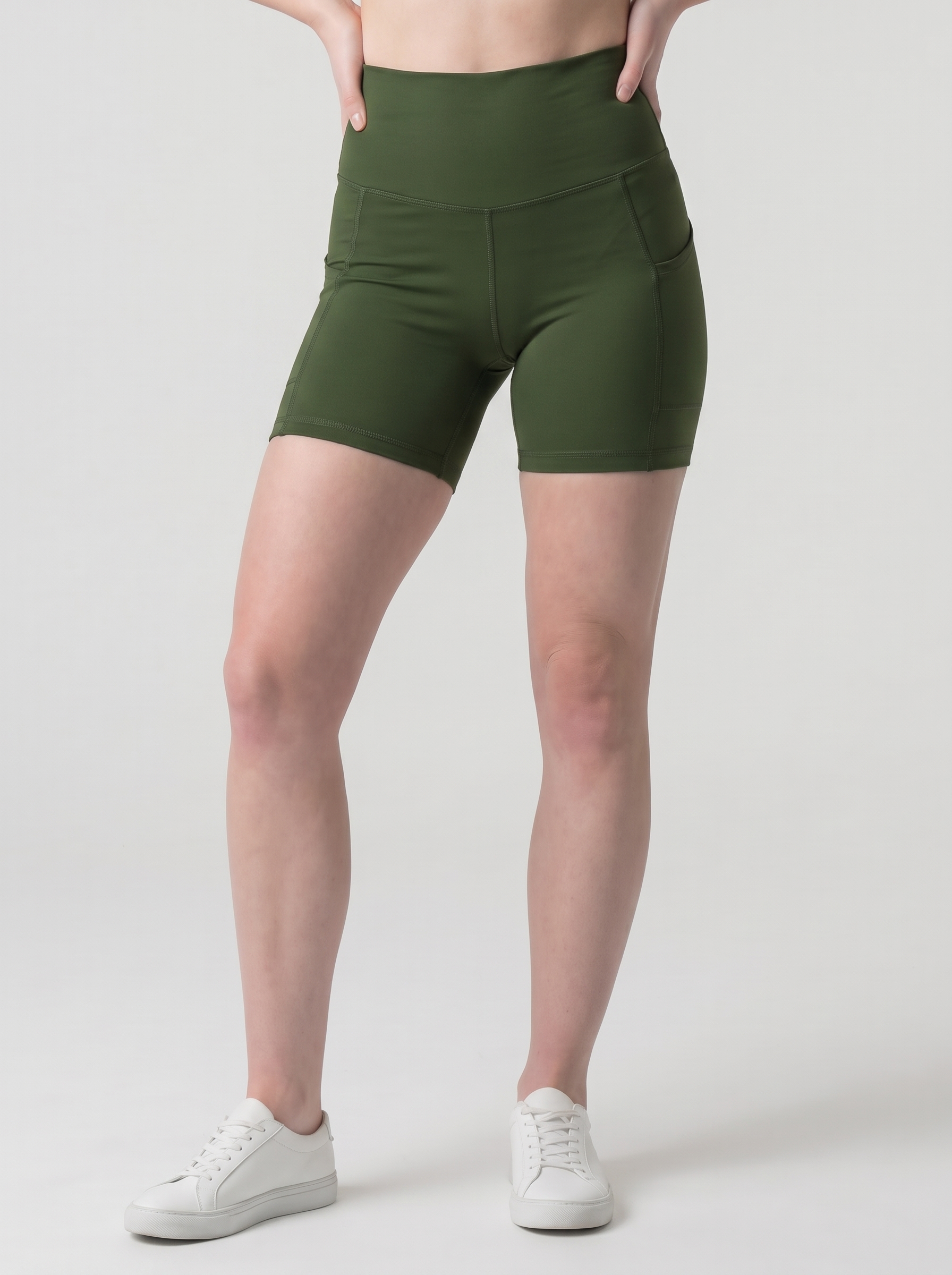 Detalhe de acabamento do Short Fitness Side Up